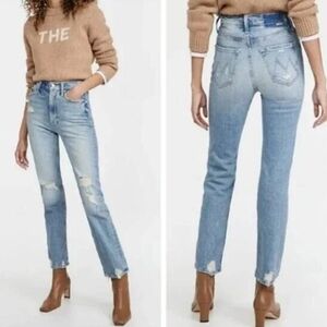 Mother Superior Denim Jeans High Waisted Rider Skimp The Confession Women's 25